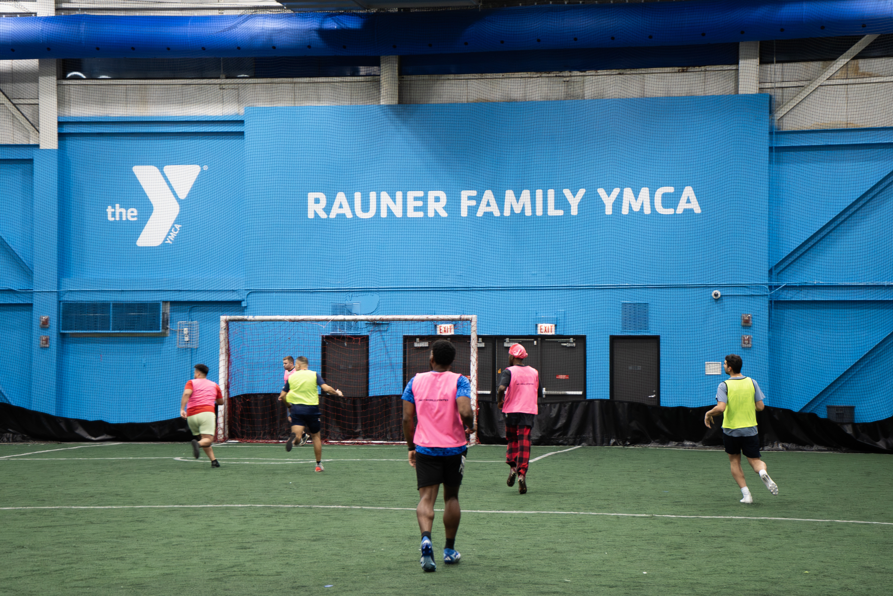 Pickup soccer action at our favorite Chicago venue